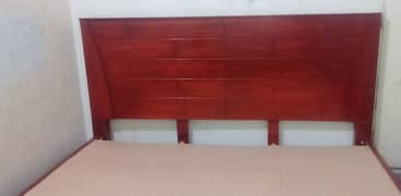 Double Bed with mattress king size in excellent condition is available