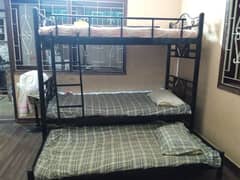 triple iron bunker bed/ decker bed/ iron bed/ kids bed