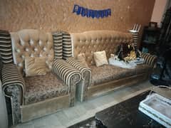 7 Seater Sofa Set with cushions in good condition