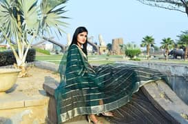 silk suit green colour