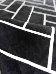 Korean black rug