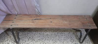 wooden bench