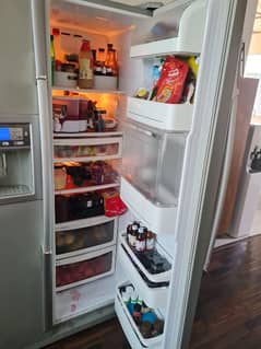 double door fridge ok and janune condition