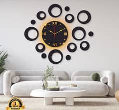Ring Design Laminated Wall clock with backlight