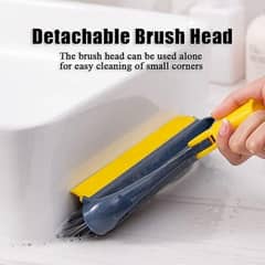 Bathroom cleaner brush with wipers
