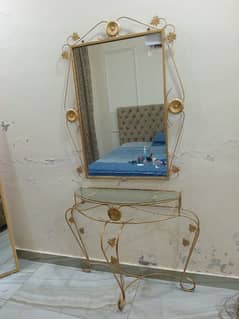 steel dressing table also a concole contact 03234967103