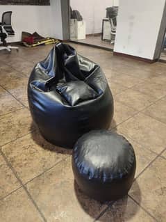 pack of 3 Leather Xl Bean bag