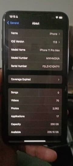 Iphone 11 Pro Max 256GB NON PTA