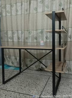 Study table with USB hub + space for books