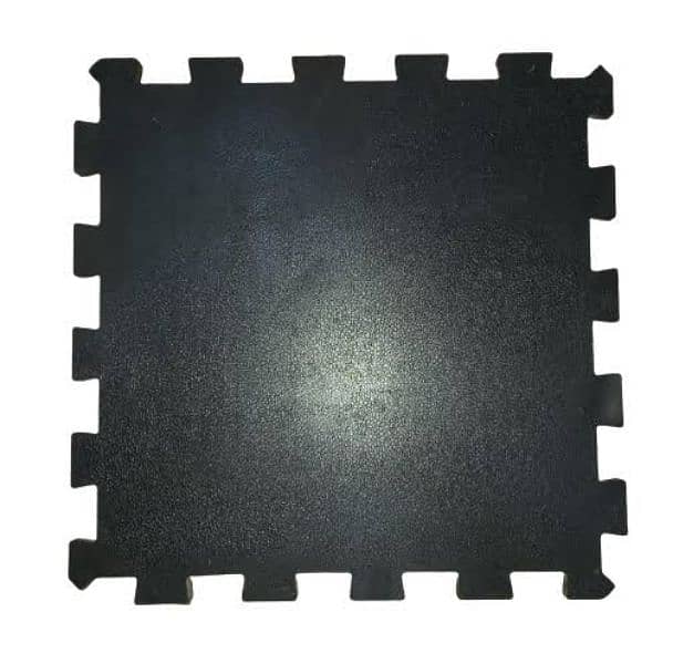 Gym Flooring Rubber Matt interlocking Locking Gym Tile 1