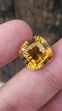 Gold Citrine stone Original golden pukhraj top quality sunela