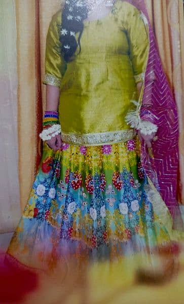 Mehandi Dress For Bridal 2024 FOR SALE |Wedding Dress Lahore For SALE 1