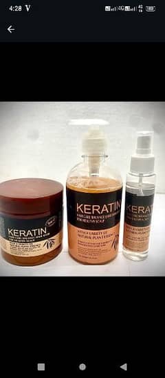 New Deal) Pack Of 3 Items Keratin Hair Mask| Keratin Shampoo . . .