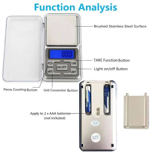 Mini Pocket Weight Scale 500g 3