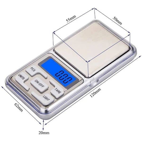 Mini Pocket Weight Scale 500g 6