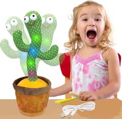 Cactus Plush Toy with Songs and Lights