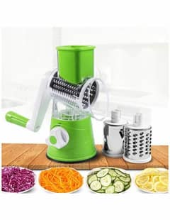 Big Size Tabletop Drum Grater | Manual Vegetable Cutter Slicer