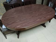 6 seater dining table with chairs