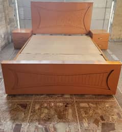 Bed with dressing table