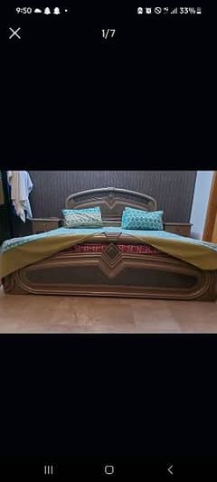 bed and wardrobe for sale . .