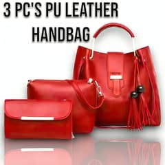 3 Pc's Women PU Leather Handbag.
