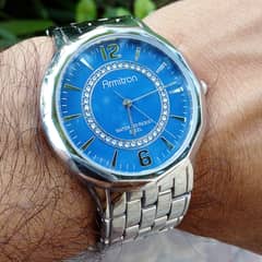 Armitron Brand New Steel Blue Dress Watch