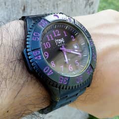 Stone Steel Sports Watch