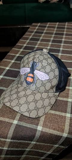 Gucci Cap Available (Rare Bee print)