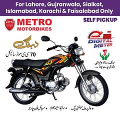METRO 70cc Motorcycle - MR70 (Dabang) Red / Black Motorbike