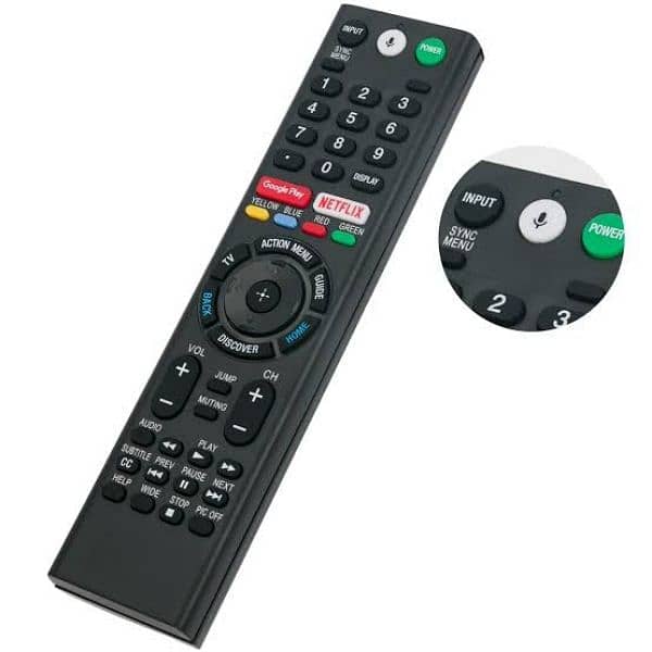 smart android voice Remote control for Tv lcd led with delivery 4