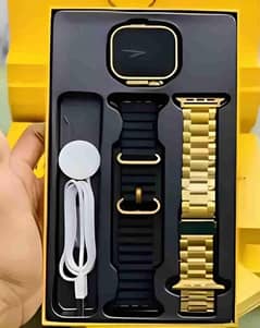 HK9 Ultra Golden Smart watch Full HD 49mm