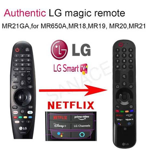 100% Original LG magic remote control Mr-600 Mr-20 & Mr-21 Mr-22 0