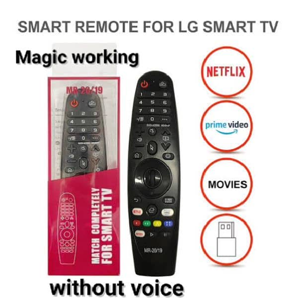 100% Original LG magic remote control Mr-600 Mr-20 & Mr-21 Mr-22 2