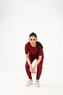 1pc Women's Stitched Plain Tracksuit