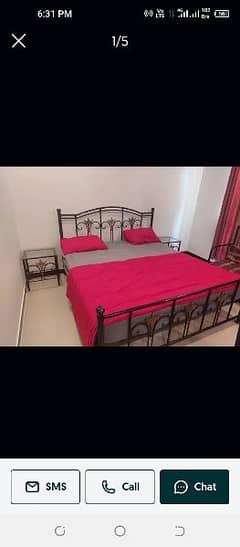 Bed Set / Iron Bed / Bed with side Table