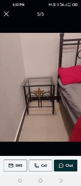 Bed Set / Iron Bed / Bed with side Table 3