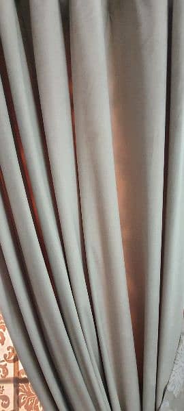 Velvet curtain (Beige color) 1