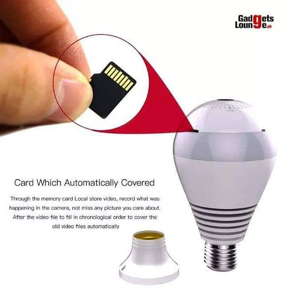 Speed-X Ptz Bulb 1080p Pix Link Camera SMALL MINI WIFI CAMERA DUAL LEN 1