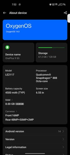 OnePlus 9 5g network lock 8 128 Whatsapp 03144096077