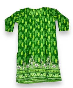 1 pc women's stitched Lawn printed shirt