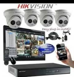 CCTV 2 dahua night vision Camera 2 mp 4 channel DVR installation WiFi