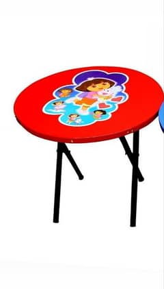 kids cartoon printed wooden study table