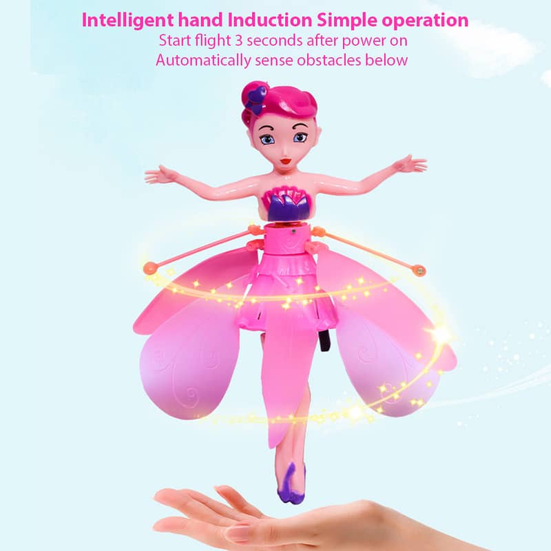 Hand-Controlled Flying Fairy Princess Doll for Kids 4