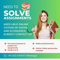 Mathematics assignment solution provider