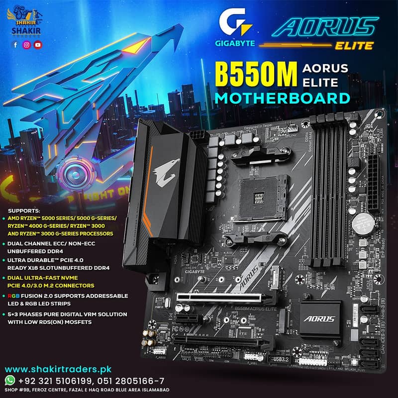 Gigabyte B550M AORUS ELITE Motherboard 3