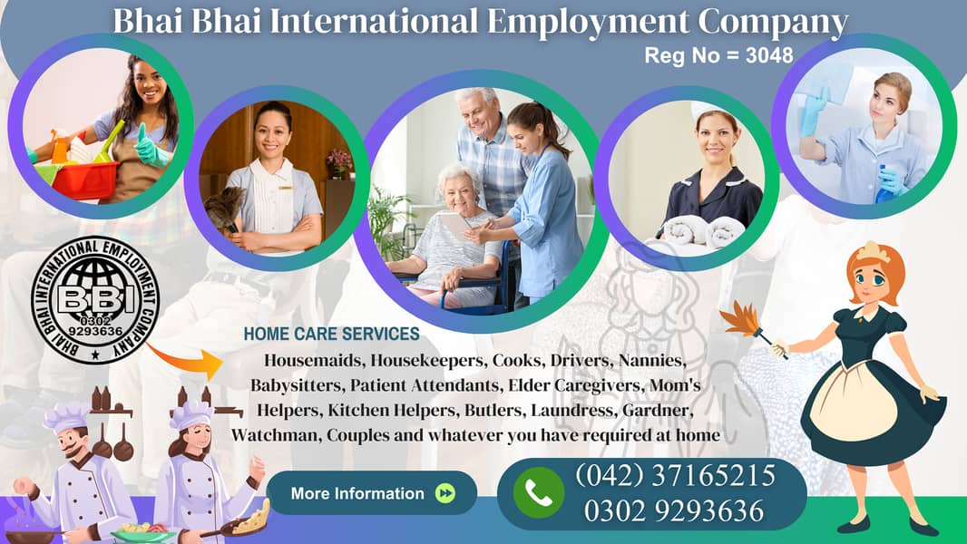 Domestic Staff Provider Available| Best Maids/Home Maids| House Maids 1