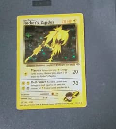 Rocket's Zapdos Pokemon Card