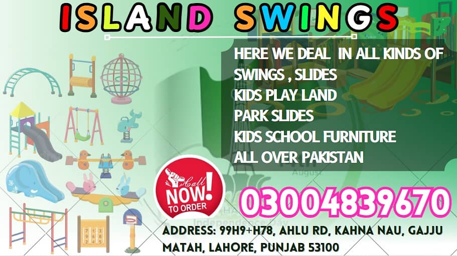 Kids SLIDES | ISLAND | SWINGS | KIDS RIDES | JHOLA | KIDS PLAY LAND 11