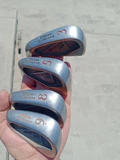 Left handed Clubs in steel 3,5,8,9.