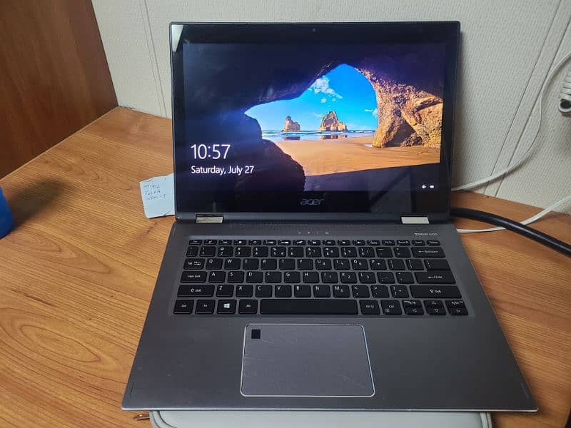 accer laptop 360 touch and pad 8